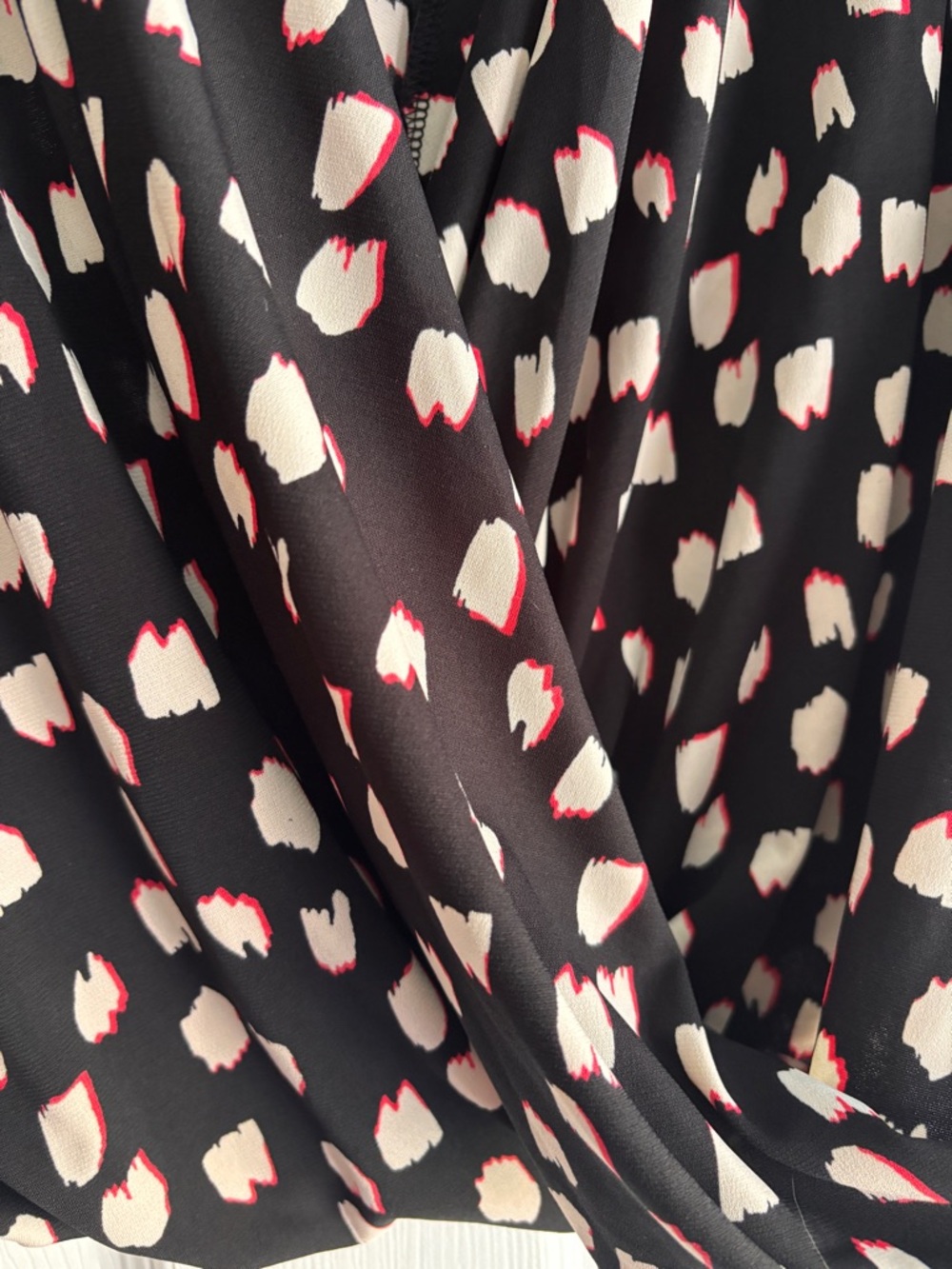 NWT Lane Bryant Classic Crop Collared Black/White Surplice Shirt Size 18-20 - Picture 4 of 8